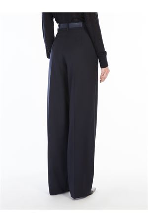 PANTALONE JUANITA IN GABARDINA DI LANA BLU 2426136081600001 MAX MARA STUDIO | Pantalone | 2426136081600001